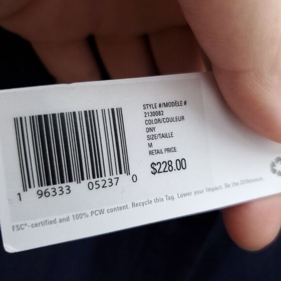 NWT OUTERKNOWN Navy Linen Organic Cotton Blend S.E.A. Long Sleeve Jumpsuit Suit - Picture 8 of 16